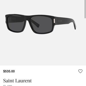 Saint Laurent Dark Frame Sunglasses